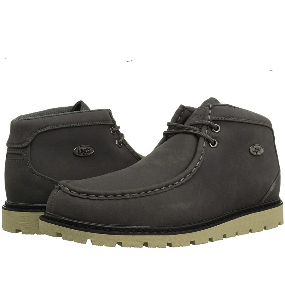Lugz Men's Sandstone Fashion Boot Size 7.5 Color Charcoal Black/cream